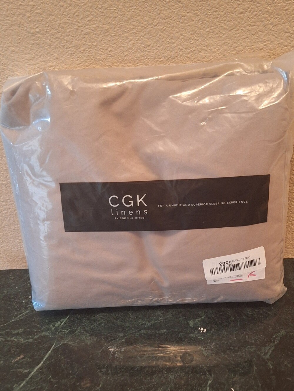 CGK Unlimited 3 -Piece Twin XL Sheet Set Microfiber Sheets in Khaki Twin XL NWT